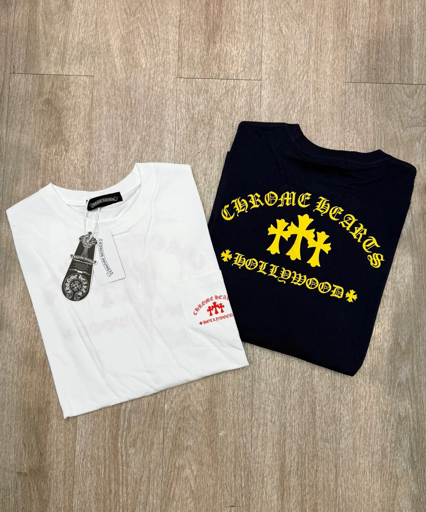 P178 M334#ChromeHeart•🇺🇸25ss heavy print long-sleeved T-shirt ✅✅✅Ready stock Focus on quality and compare at will Size: S M L Color: White Navy